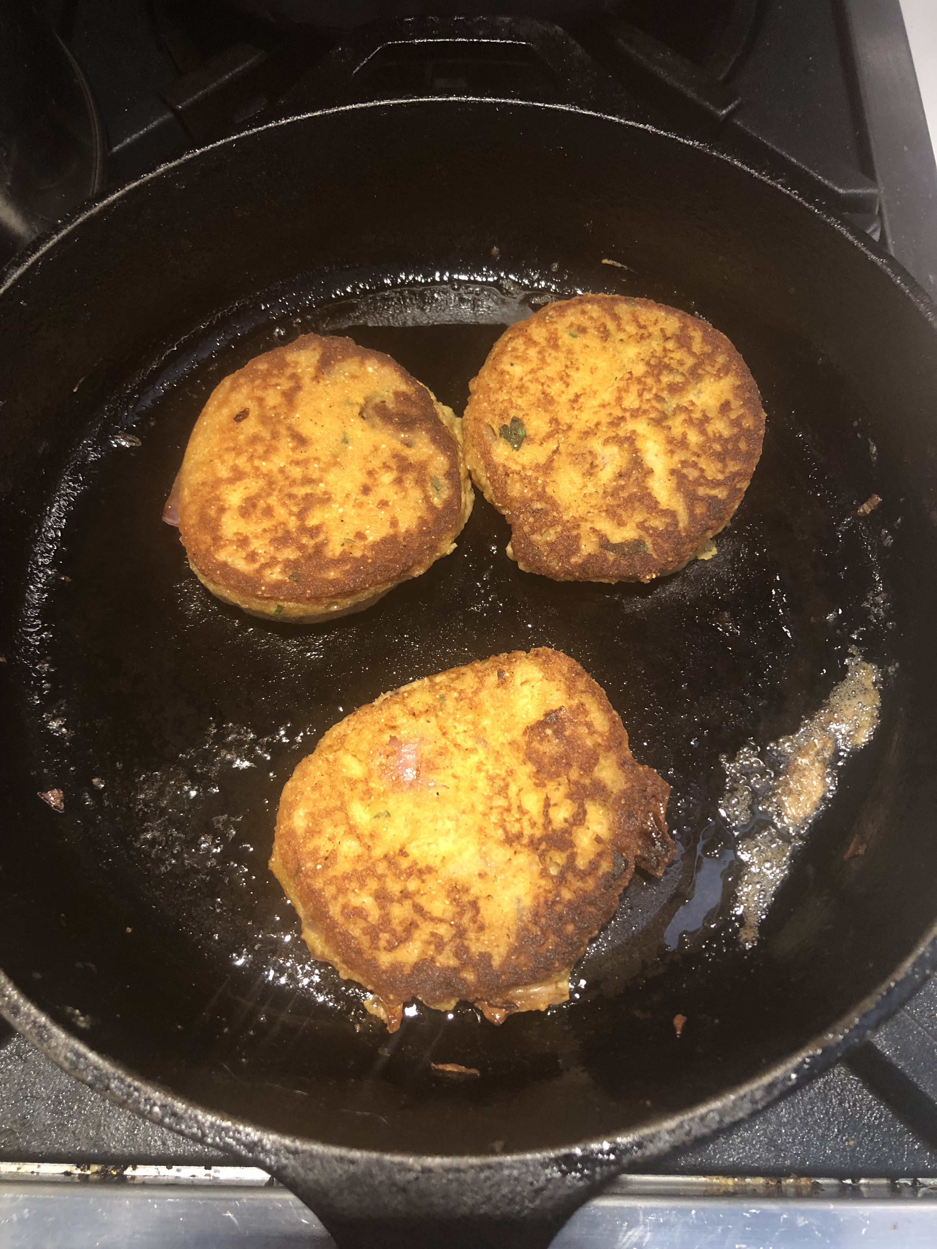 Chickpea and Mushroom Pancakes