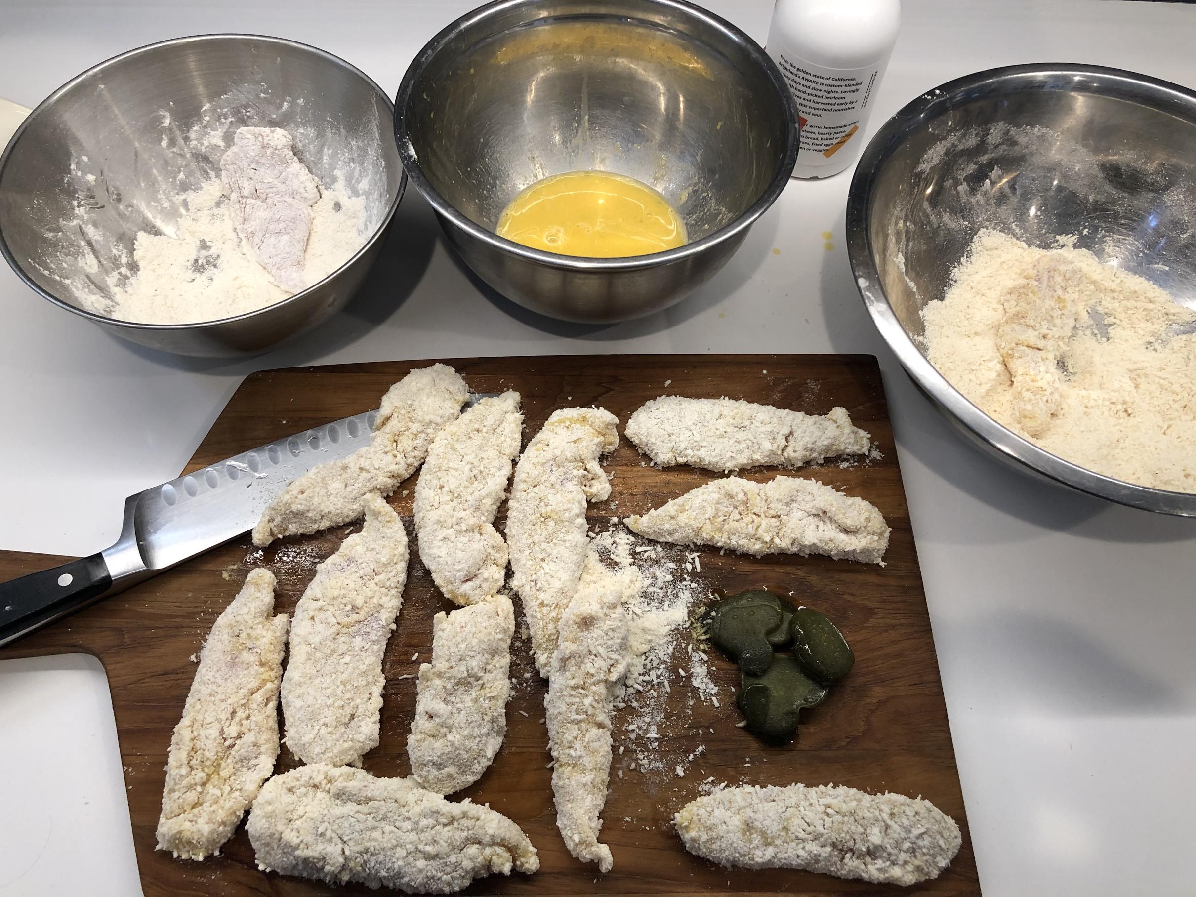 Coconut and Turmeric Breaded Chicken Strips