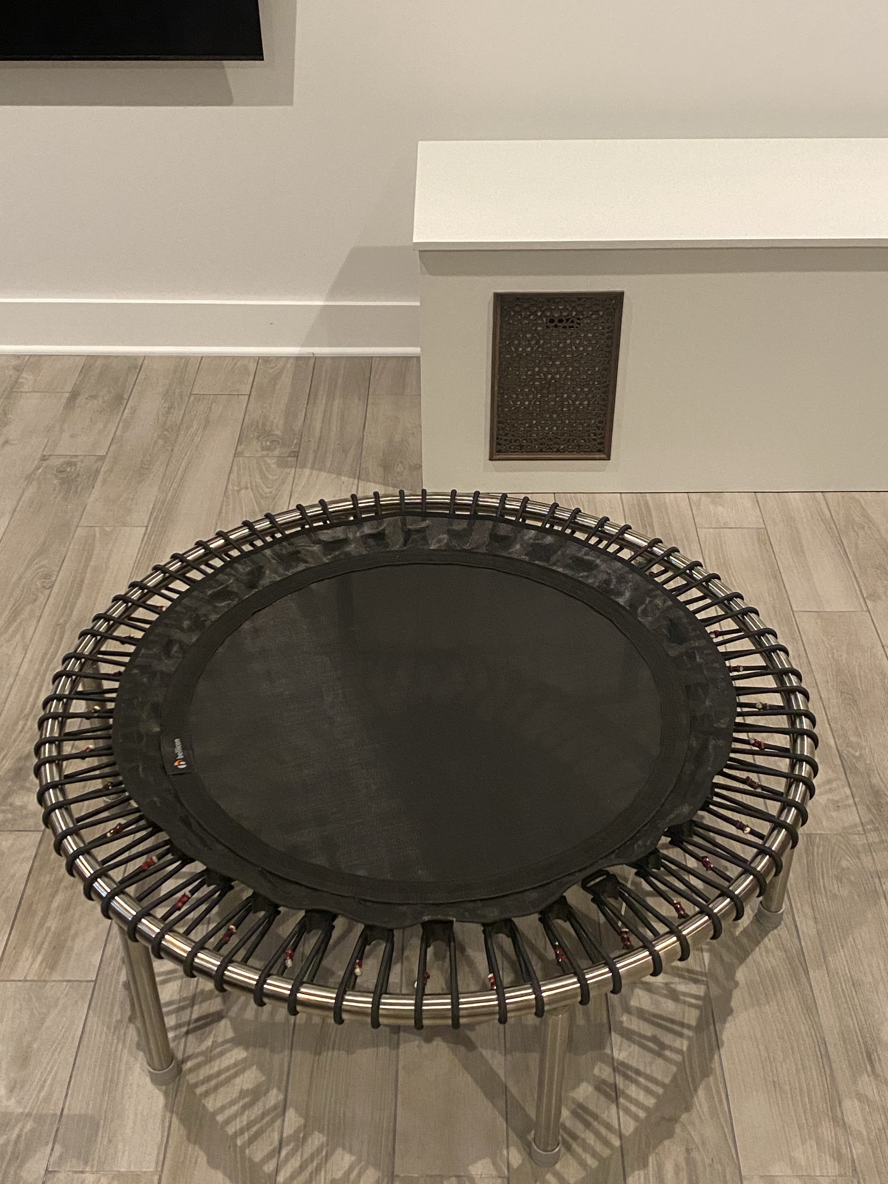 Rebounding (jumping on a trampoline)