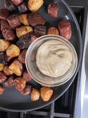 Roasted Potatoes with a Lime Garlic Aioli