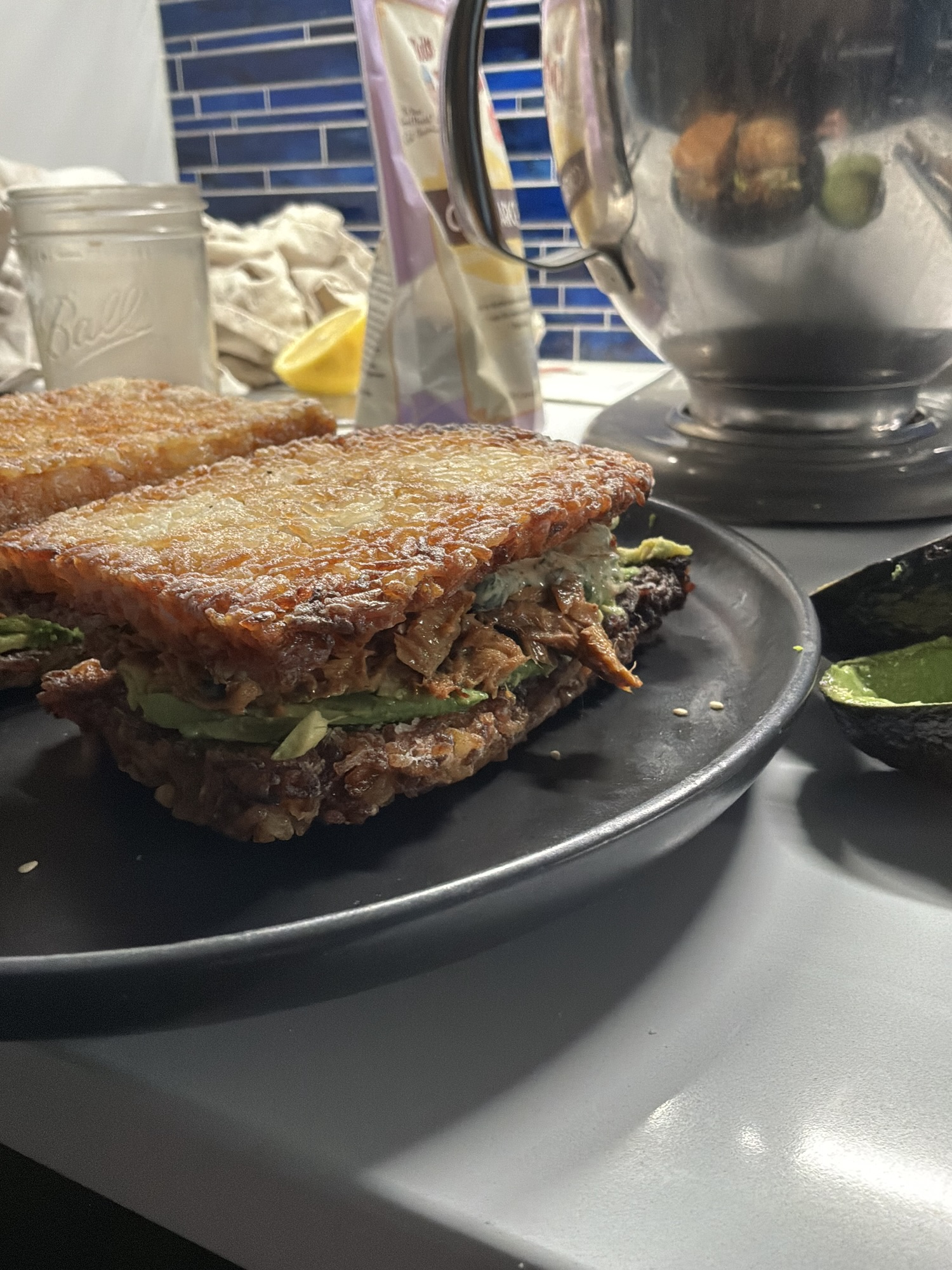 Salmon and Crispy Rice Sandwiches